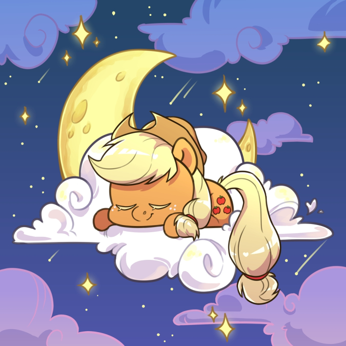 Картинки аватарки пони спят на облаках