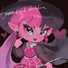 Очаровательный чиби арт с Дракулаурой и другигими героинями Монстер Хай