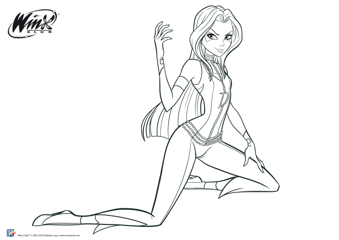 Новые официальные раскраски с Трикс Дарси