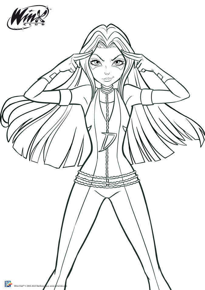 Новые официальные раскраски с Трикс Дарси