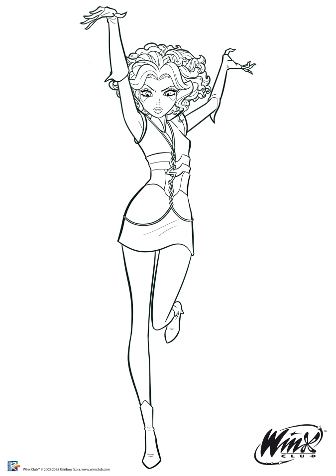 Новые официальные раскраски Трикс Сторми