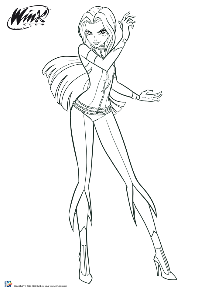 Новые официальные раскраски с Трикс Дарси