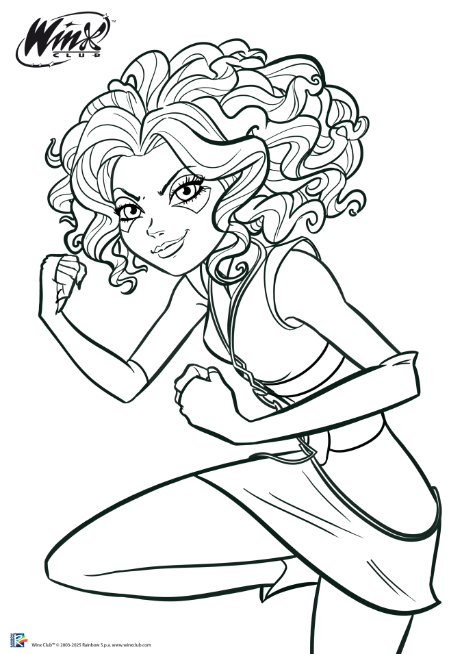 Новые официальные раскраски Трикс Сторми