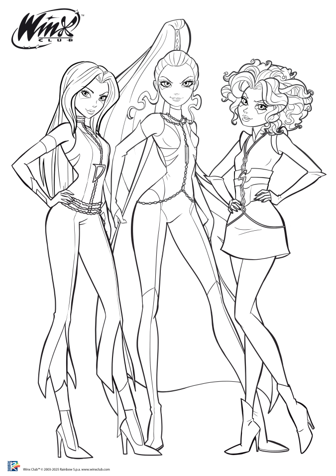 Раскраска Винкс Трикс