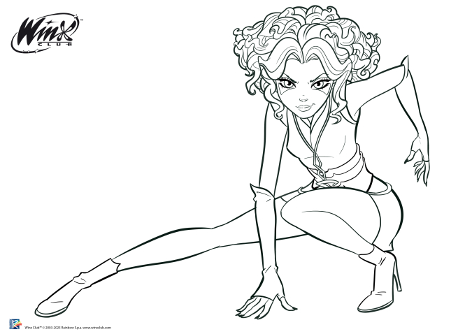 Новые официальные раскраски Трикс Сторми