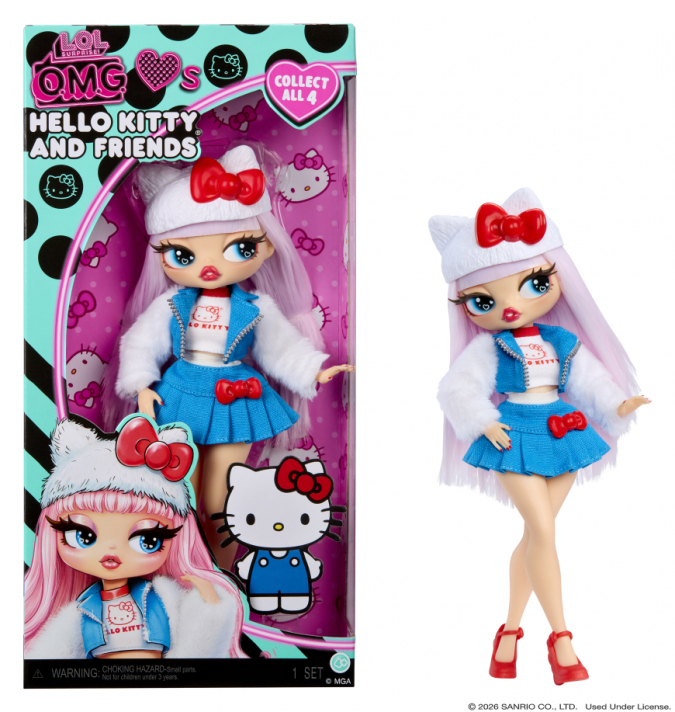 Обновленный дизайн молдов лиц в коллекции кукол LOL OMG Hello Kitty and Friends