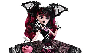 Новая коллекционная готическая кукла Дракулауры Monster High Skullector Draculaura Halloween edition